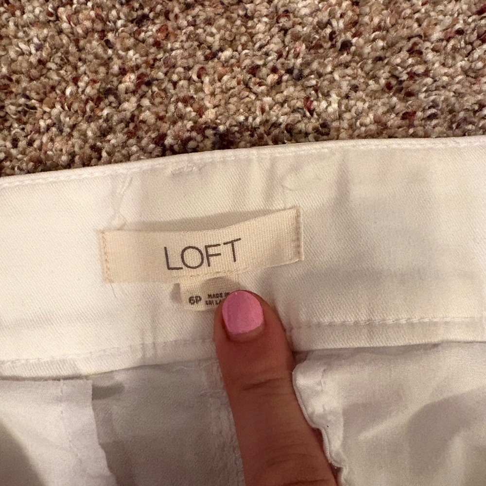 Loft White Pants - Picture 3 of 3